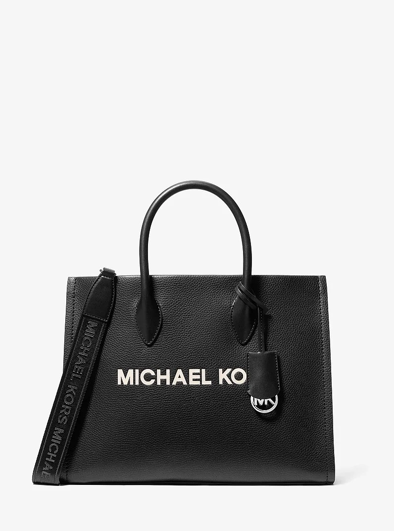Mirella Medium Pebbled Leather Tote Bag - 1