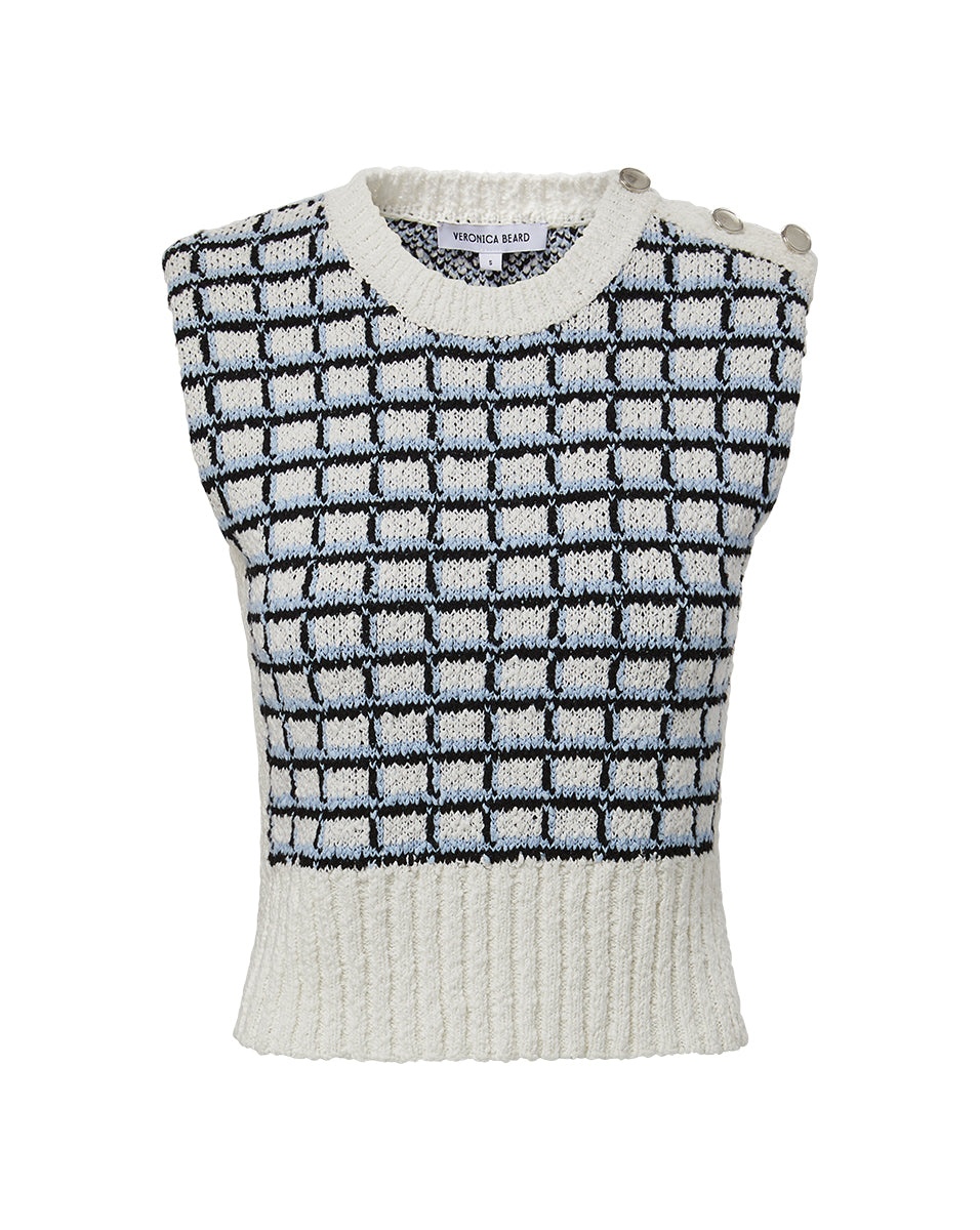 NAZIFE COTTON SWEATER TANK - 1