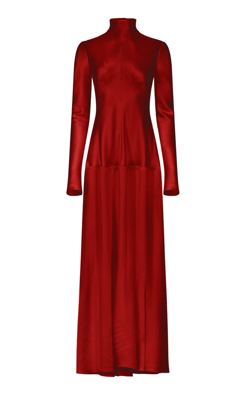 Mila Bias Cut Dress red - 1