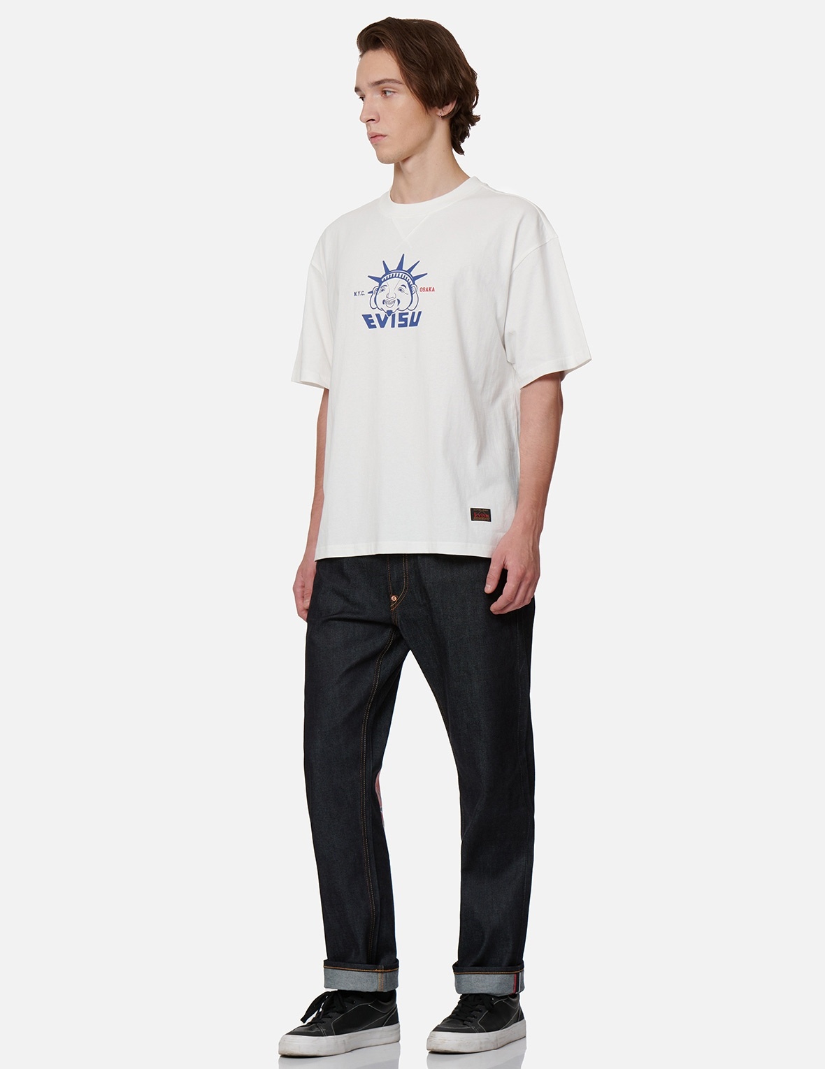 NYC-OSAKA GODHEAD DAICOCK PRINT BAGGY-FIT JEANS #2000 - 4