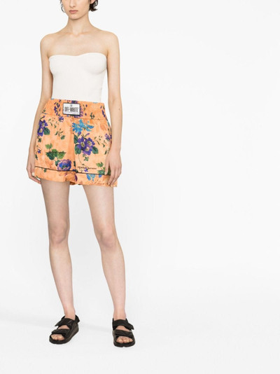 Off-White floral-print shorts outlook