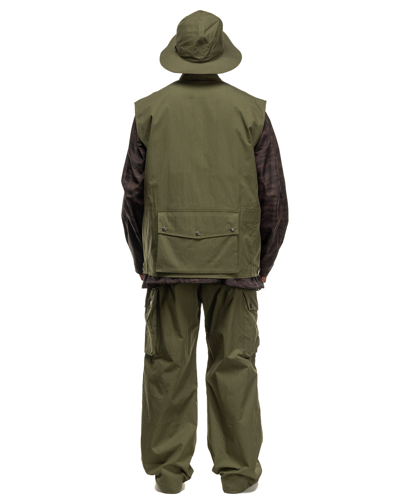 Field Vest - C/N Oxford Cloth Olive - 3
