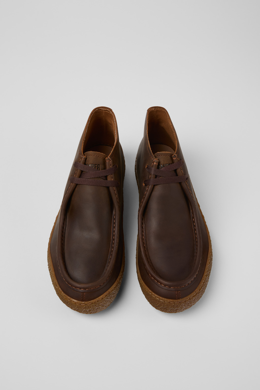 Brown Nubuck Ankle Boots for Men. - 4