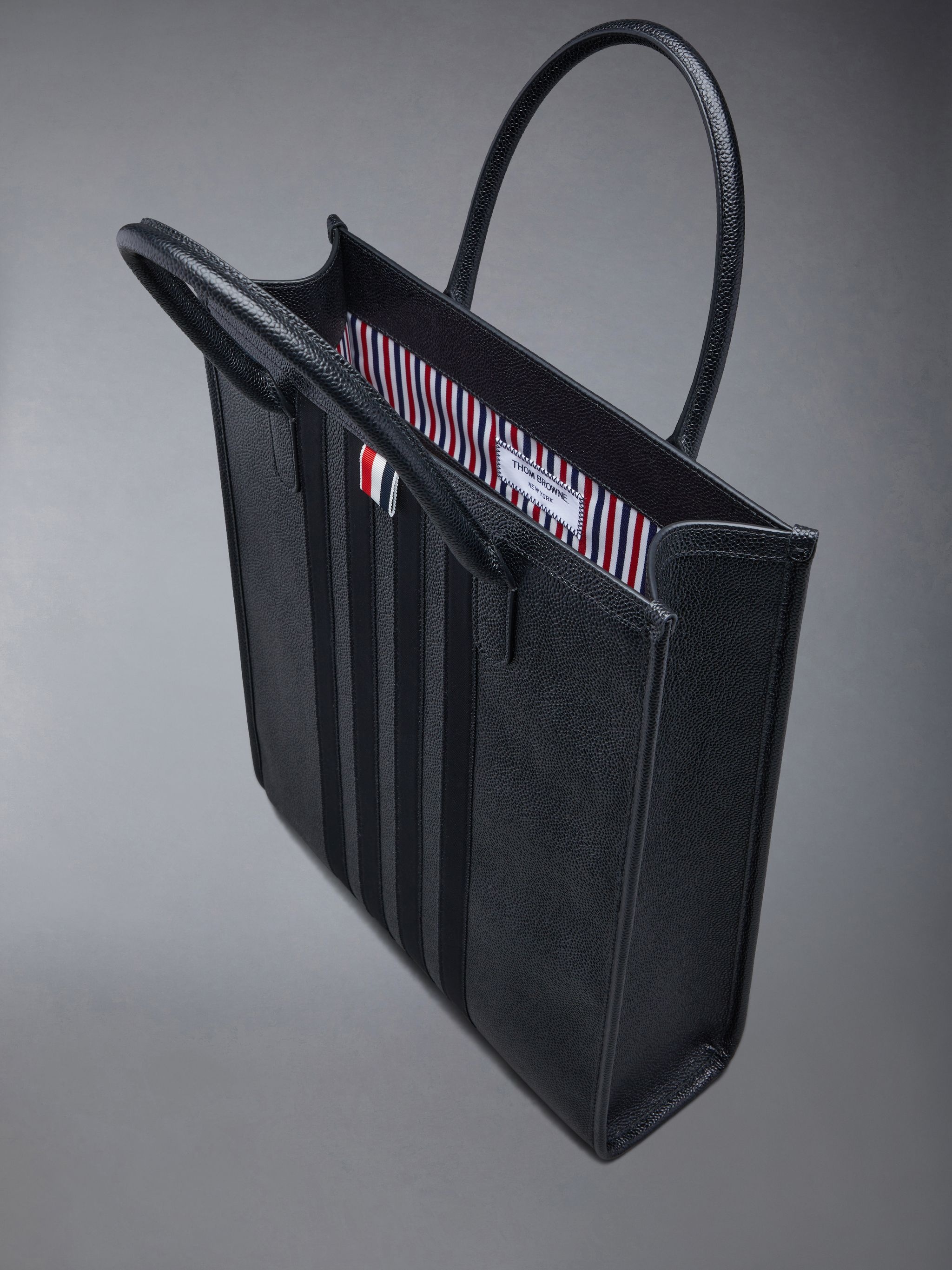 4-Bar leather tote bag - 5