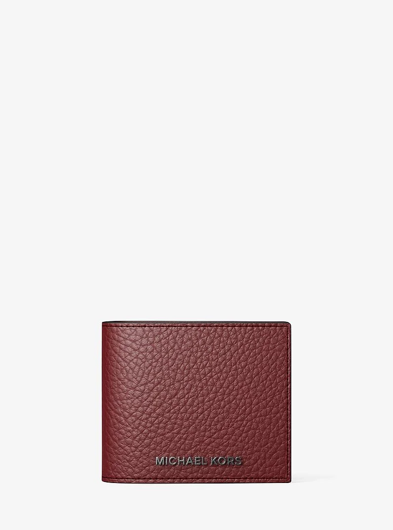Hudson Pebbled Leather Billfold Wallet - 1