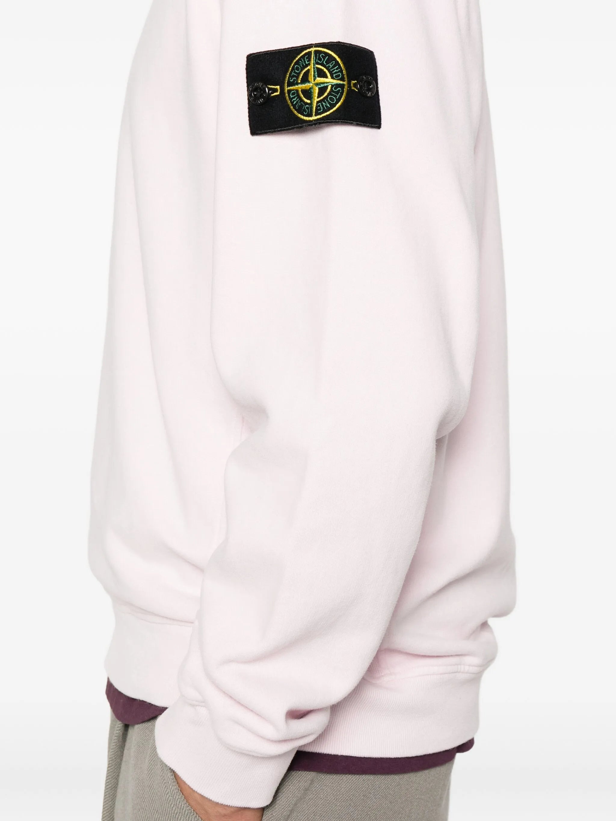 Stone Island Logo-patch Crew-neck Sweatshirt - 2