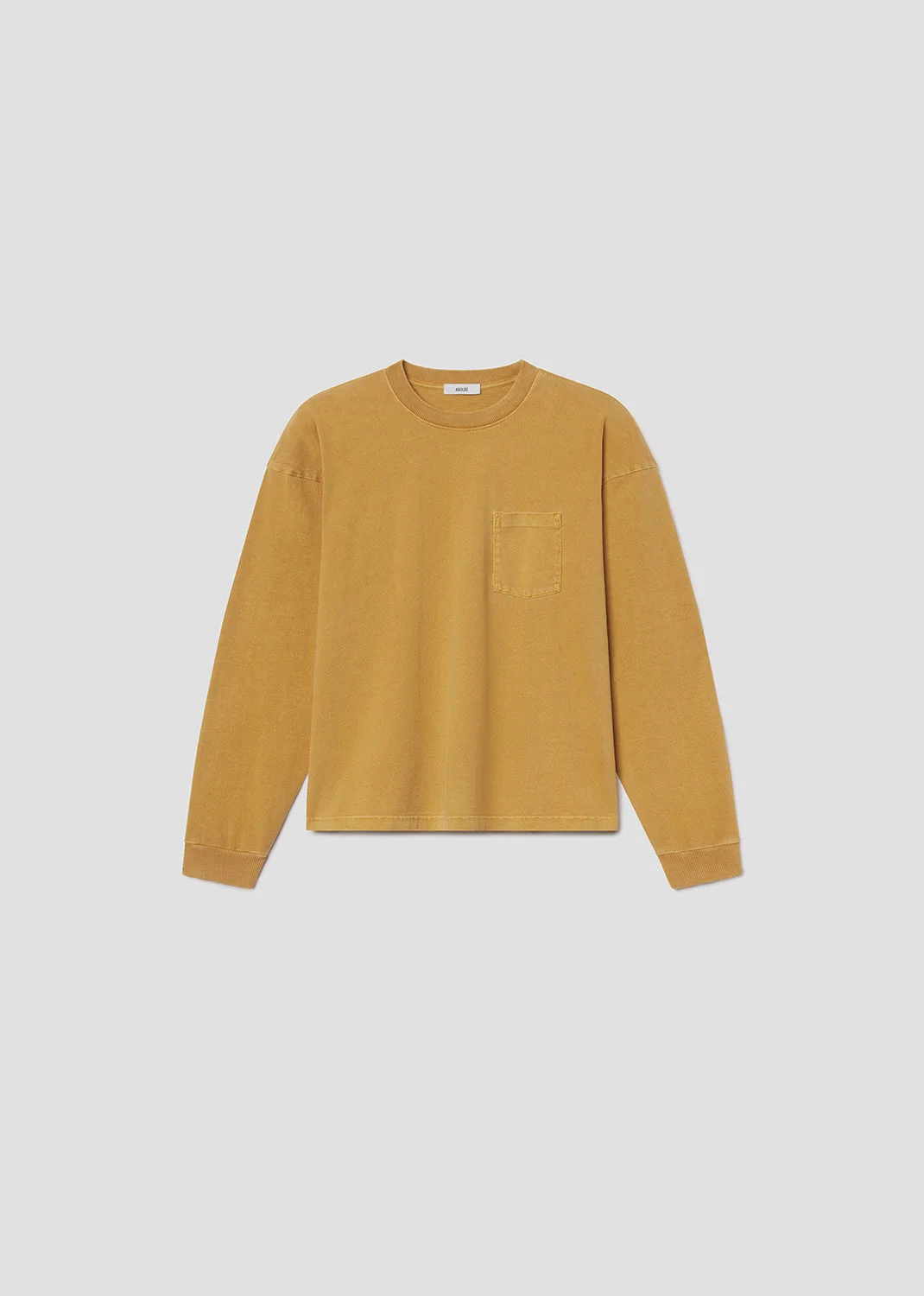 LUCAN LONG SLEEVE TEE IN OCHRE - 1
