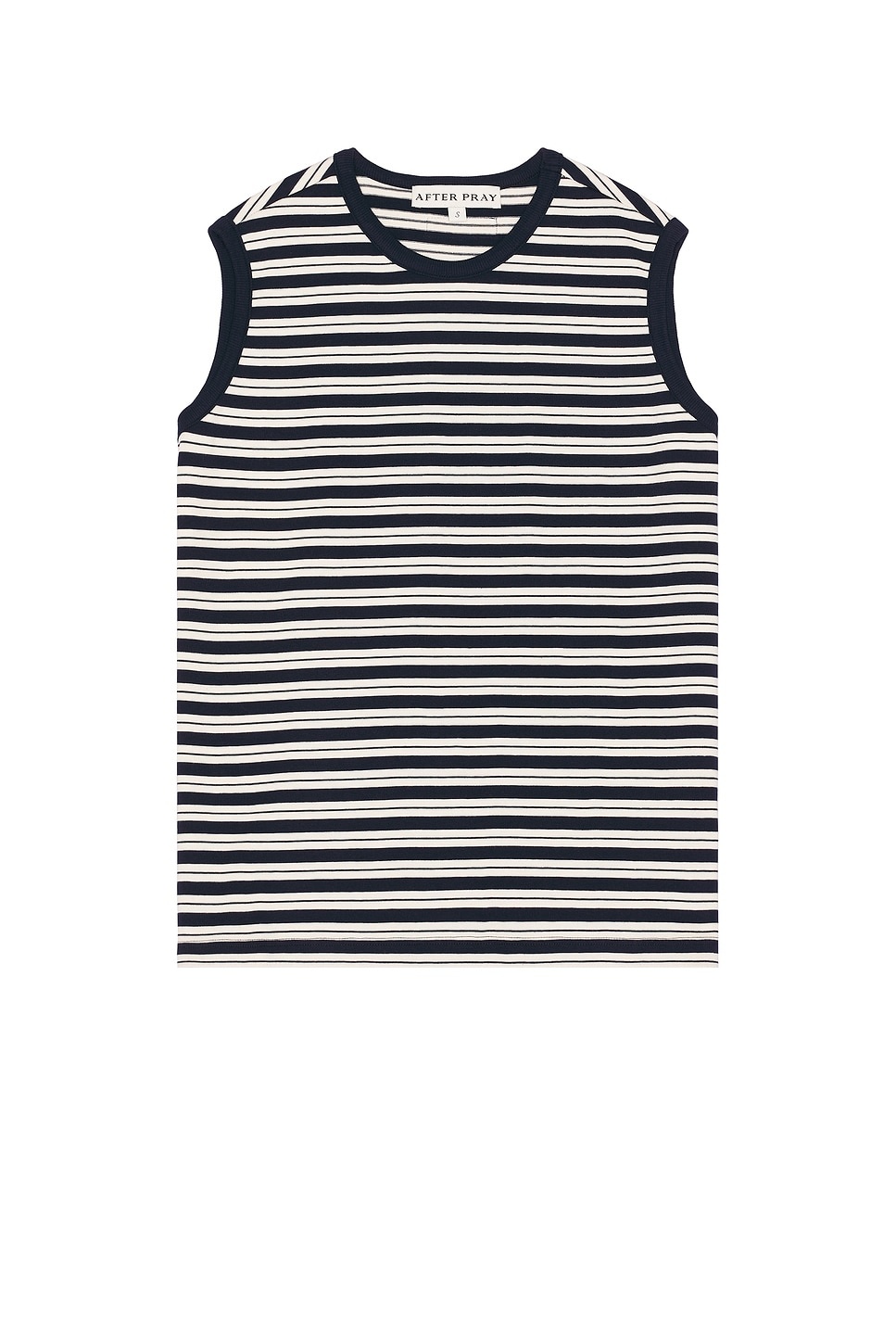 Stripe Sleeveless Tee - 1