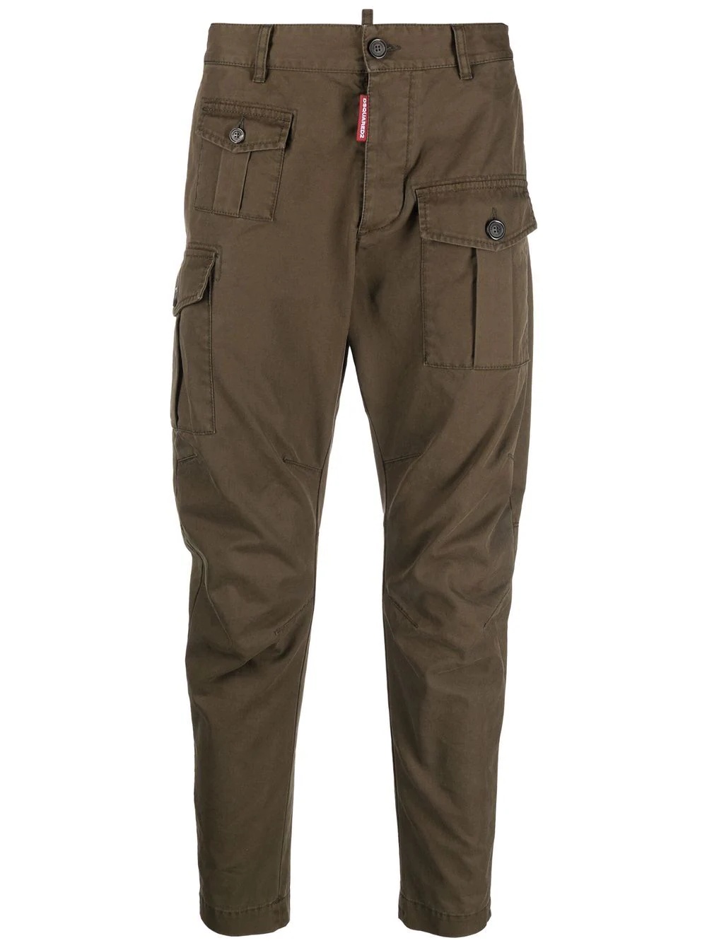 panelled cargo-pocket trousers - 1