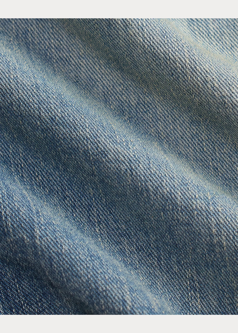 Straight Fit Byran Denim Short 6