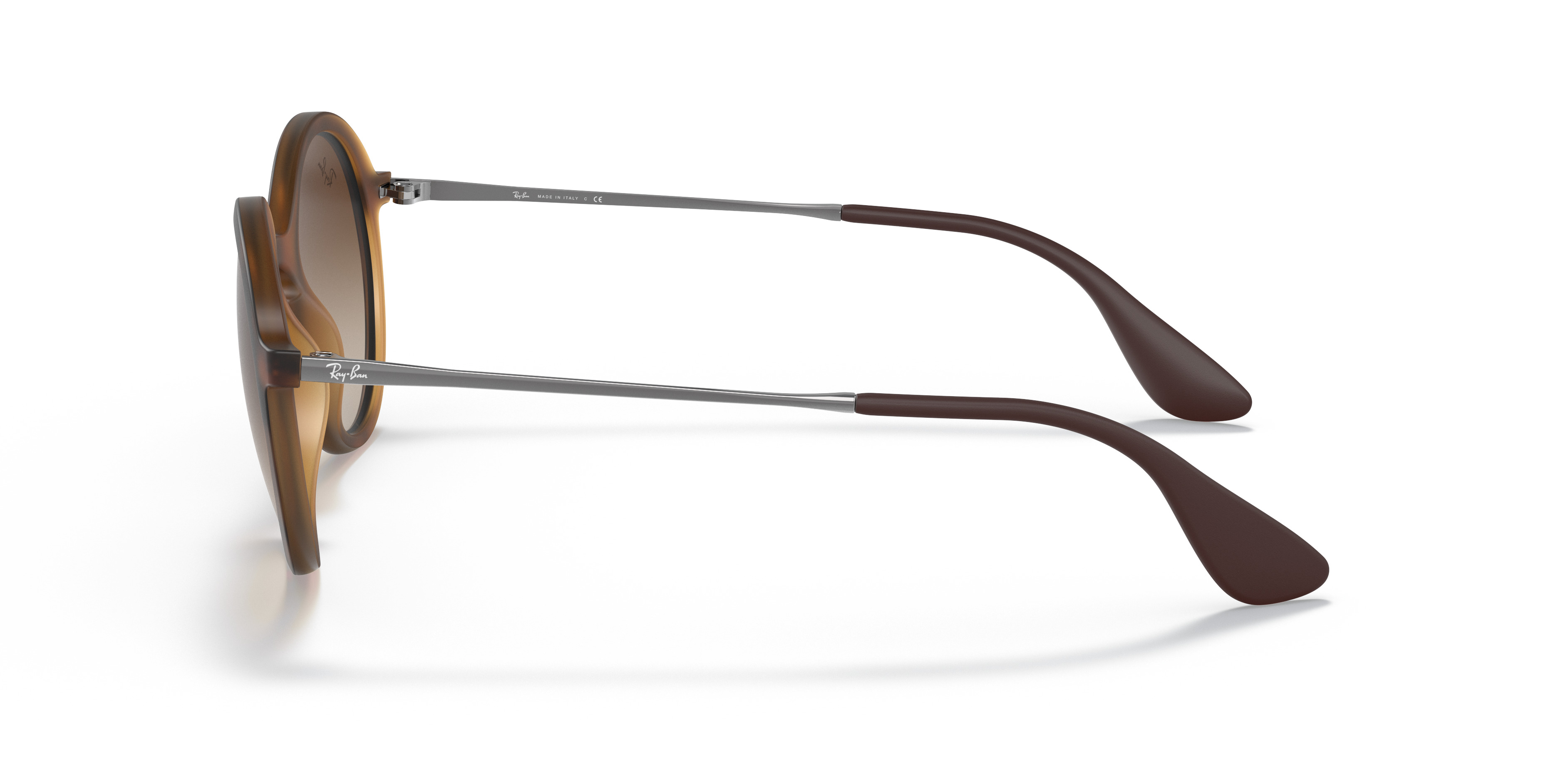 Ray-Ban RB4222 865/13 Matte Havana Frame Brown Gradient Lens Sunglasses Italy RAY-BAN RB4222 Sunglasses Rubber Havana/Brown Gradient 865  main image 4