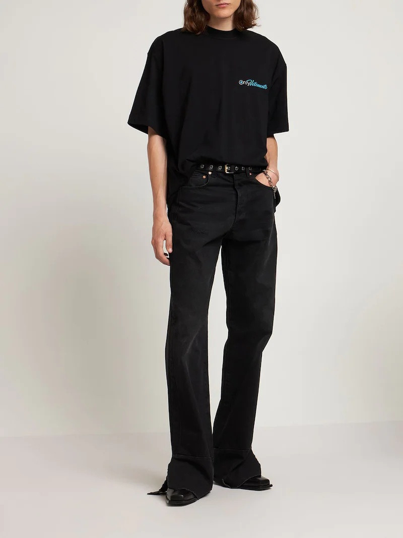 VETEMENTS Only Vetements print cotton t-shirt outlook