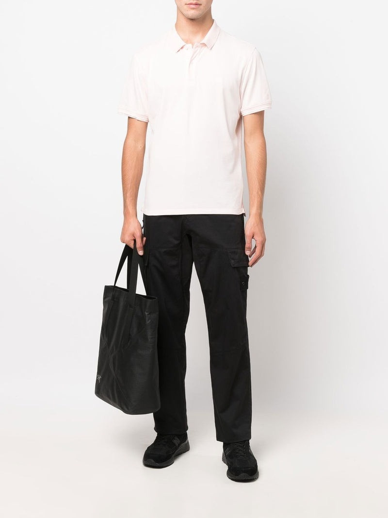 C.P. Company C.P COMPANY Embroidered-logo Polo Shirt Light Pink outlook