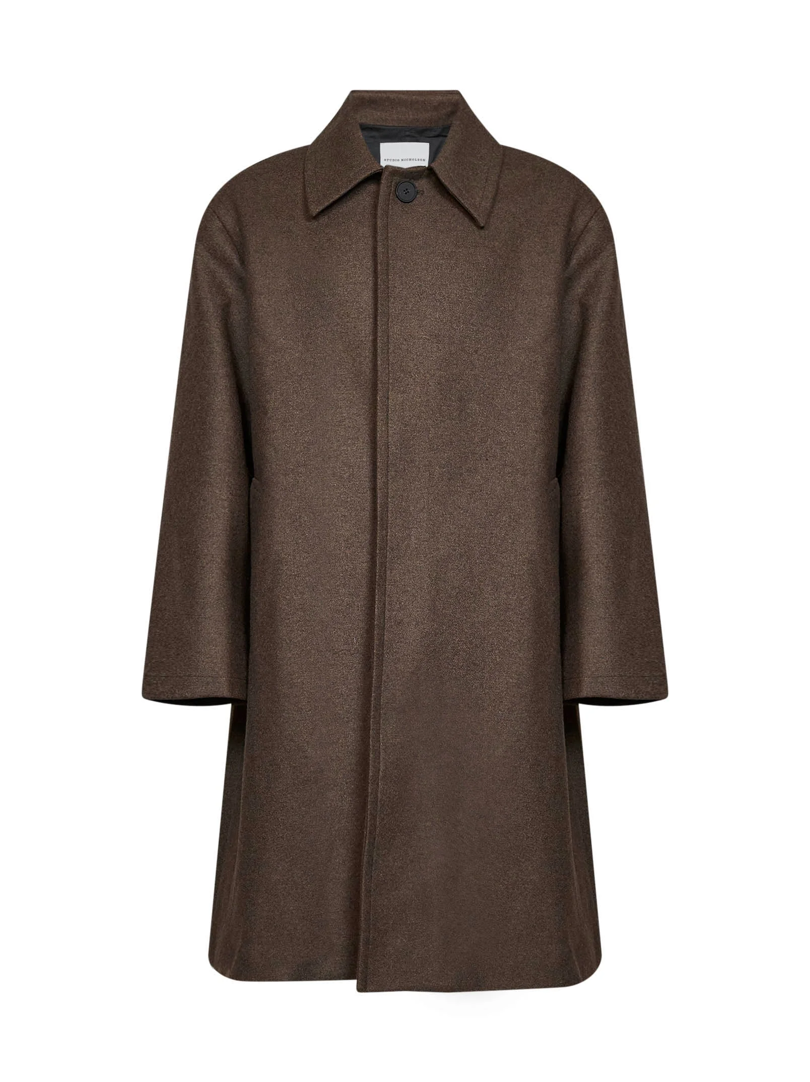 Loden wool-blend Ady single-breasted coat - 1