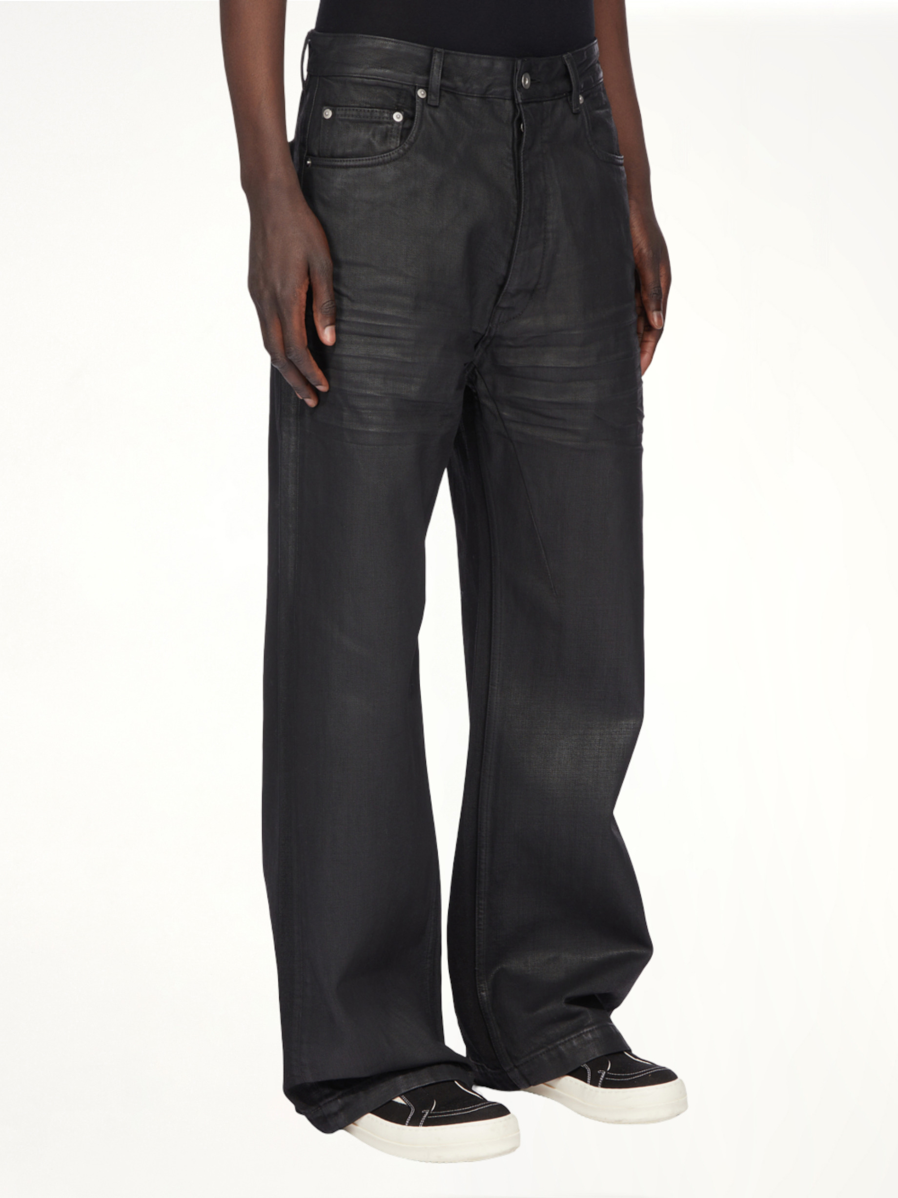 Geth Jeans in Black Wax - 4