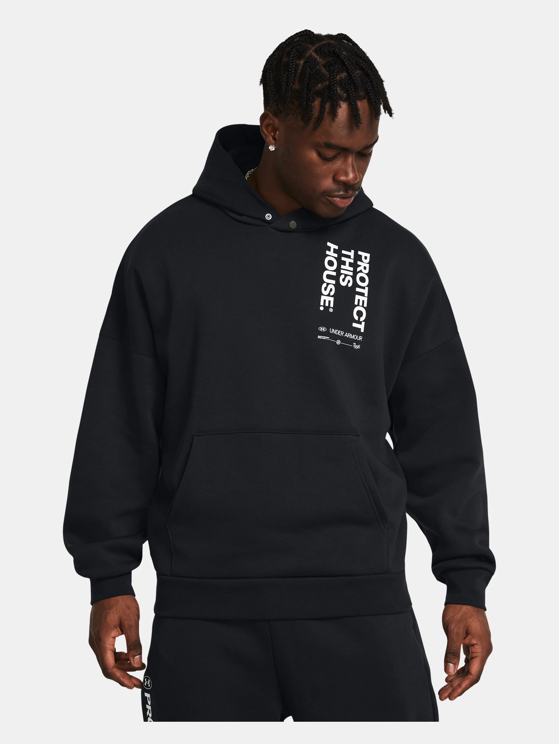 Men's UA Icon Fleece Hoodie Oversized PTH Hoodie - 2