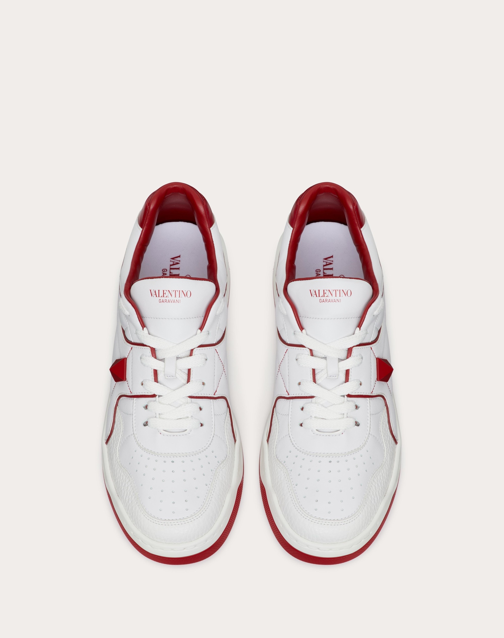 ONE STUD LOW-TOP NAPPA SNEAKER - 4