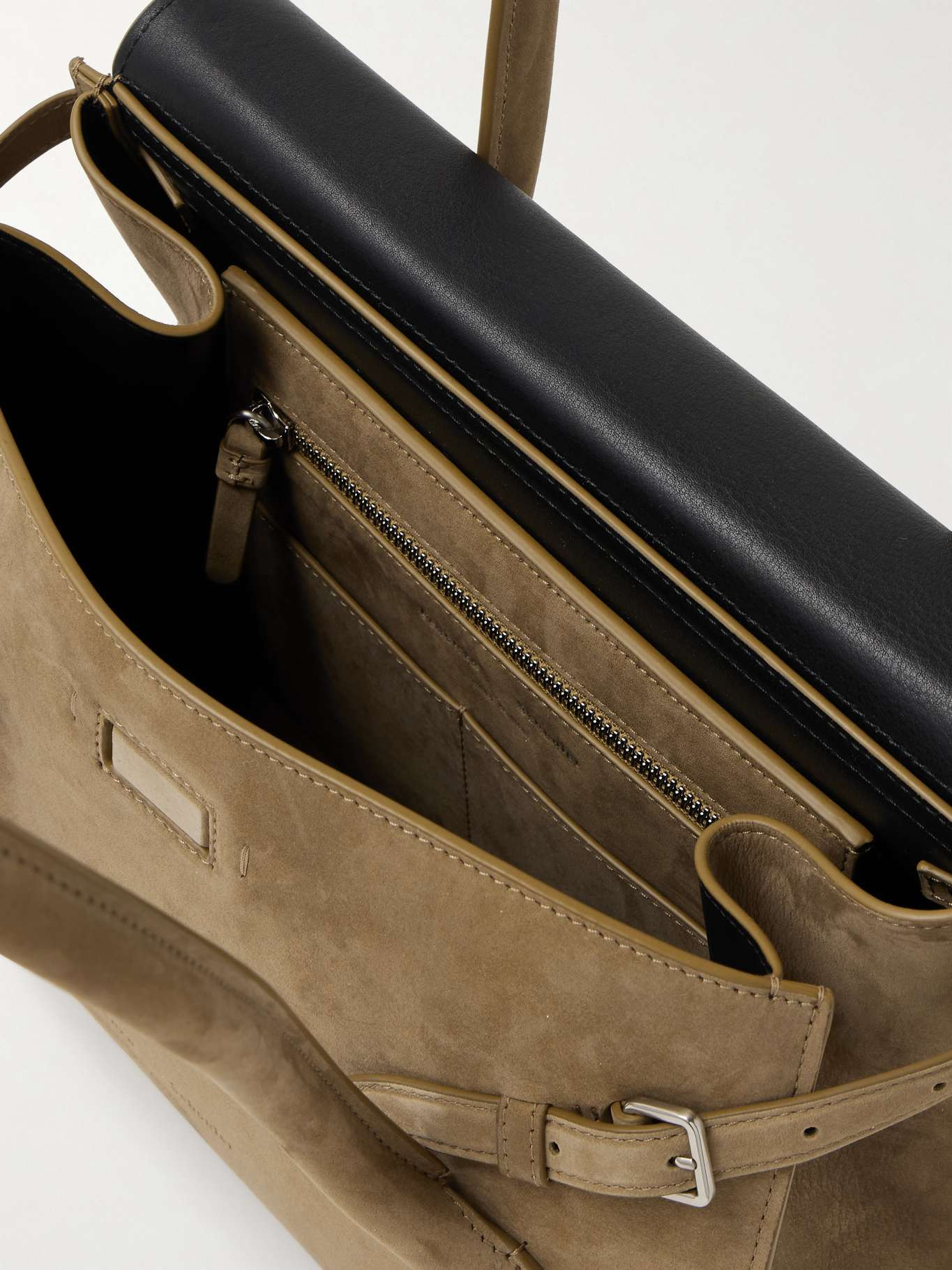Tate small nubuck shoulder bag Tan - 5