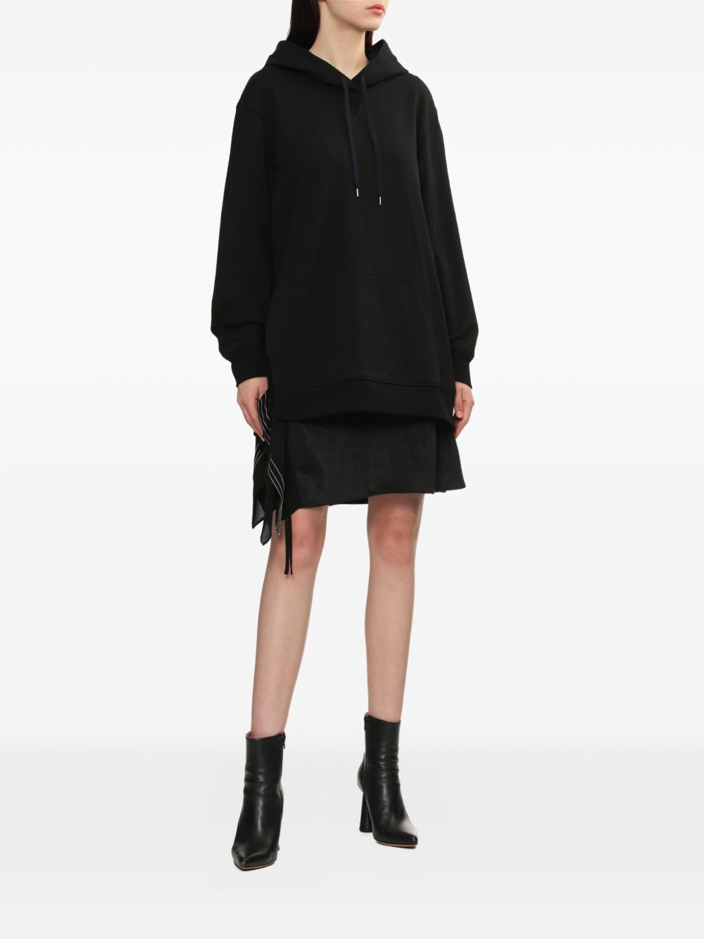 hooded draped dress - 2