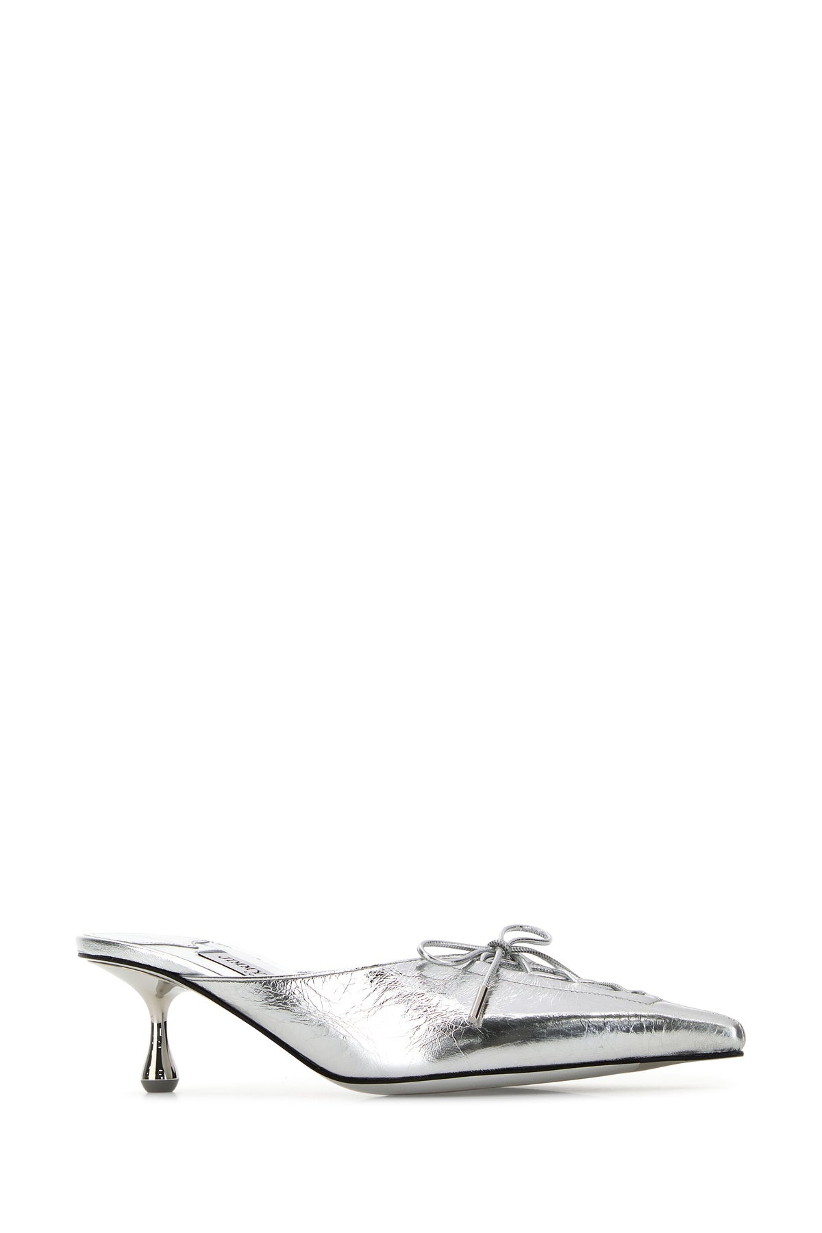 Silver leather Scarlett mules - 2