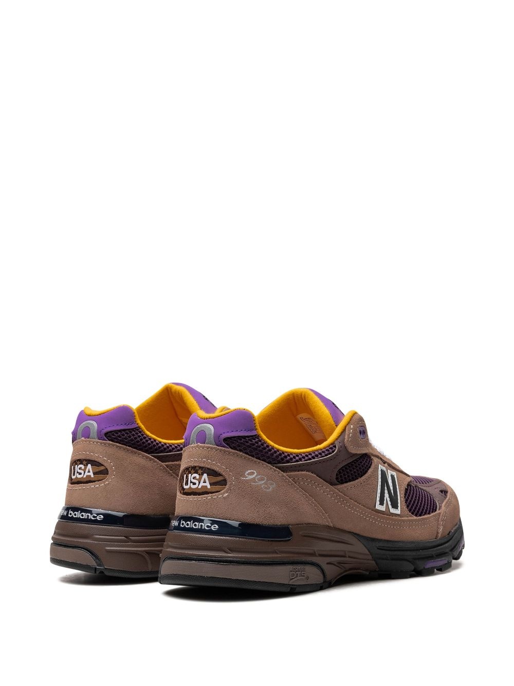 Made in USA 993 "Mushroom/Midnight Violet" sneakers - 3