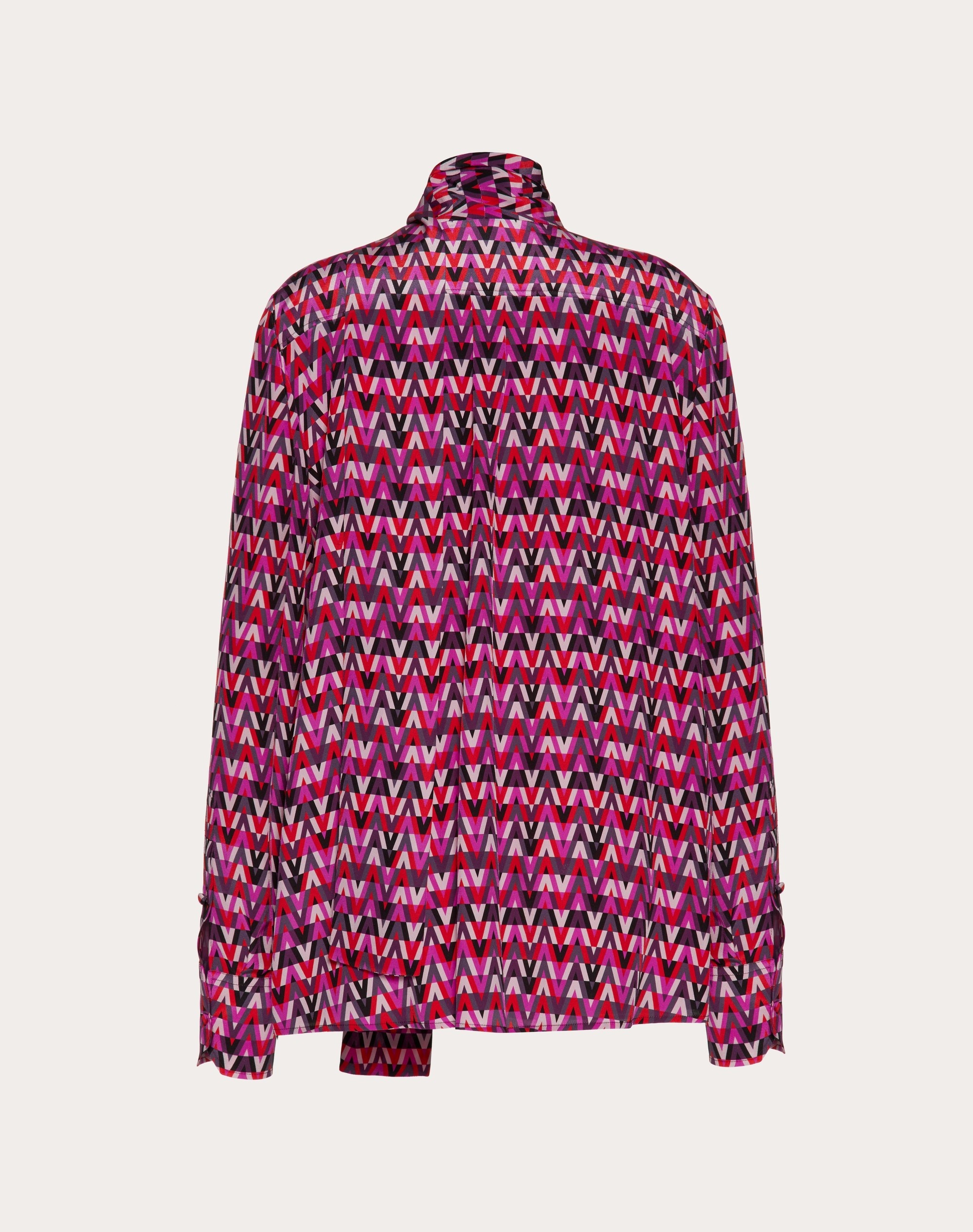MINI VALENTINO ARCHIVE 1973 PRINT CREPE DE CHINE SHIRT - 2