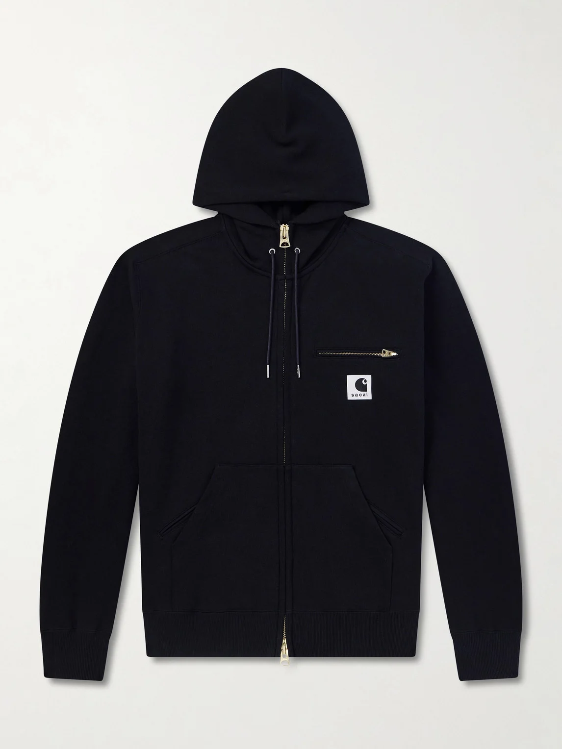 Carhartt WIP Logo-Appliquéd Cotton-Jersey Zip-Up Hoodie - 1