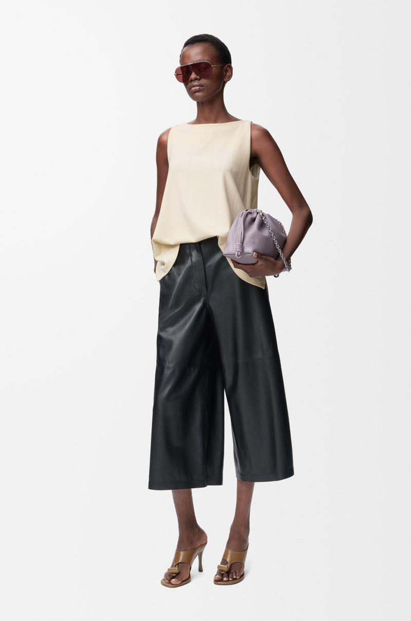 Loewe Cropped trousers in nappa lambskin outlook