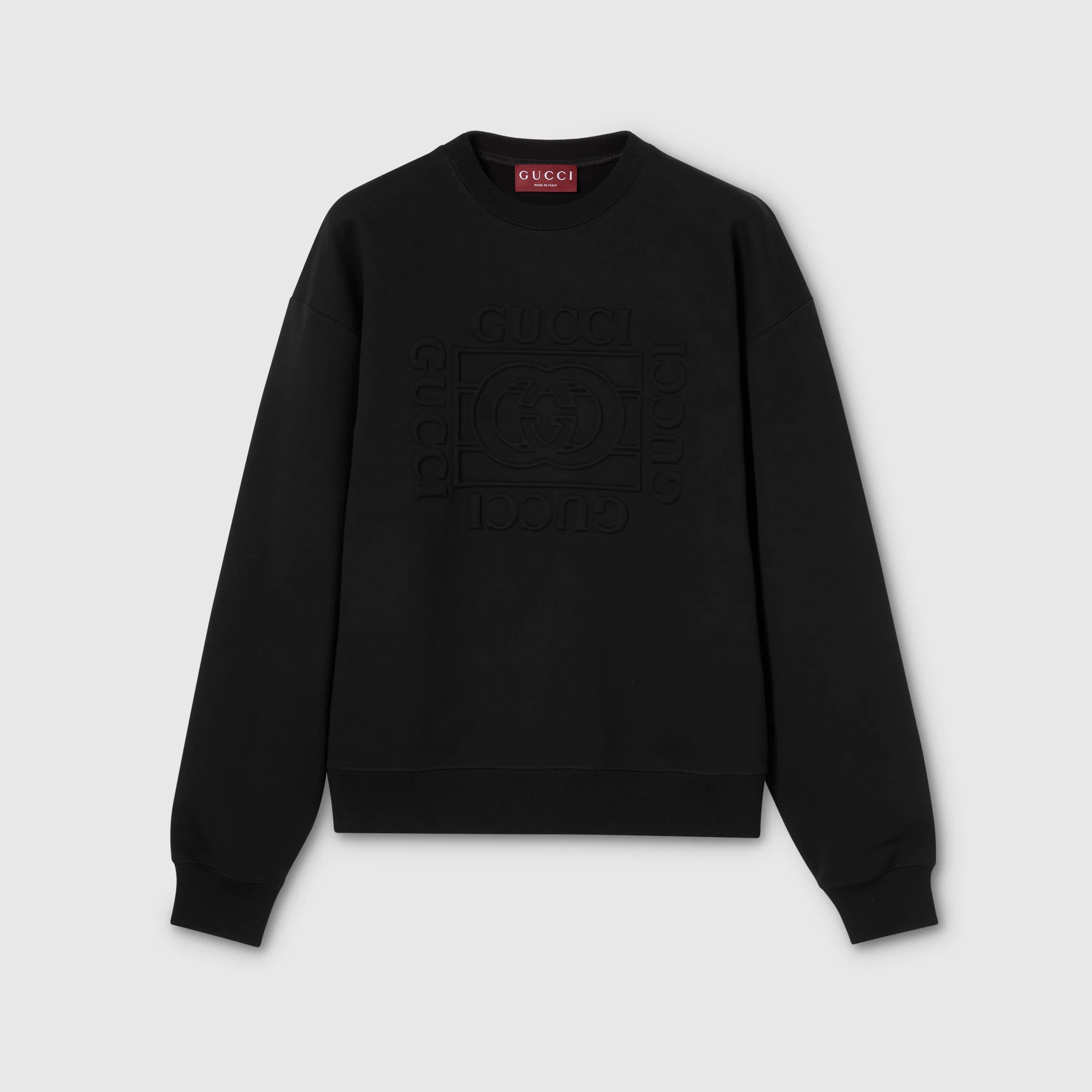 Brushed cotton jersey sweatshirt - 1