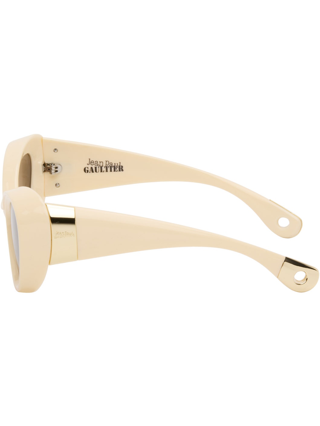 SSENSE Exclusive Beige 'The Parisian Cat' Sunglasses - 3