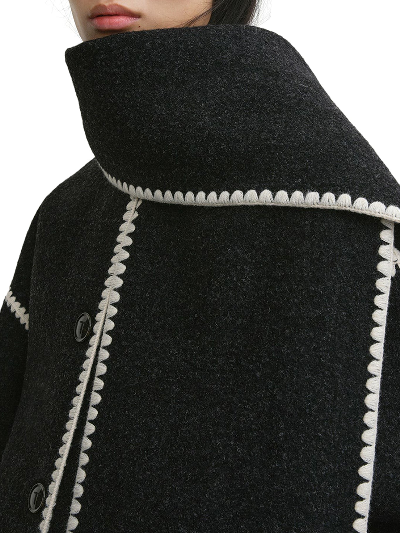 EMBROIDERED SCARF JACKET - 5