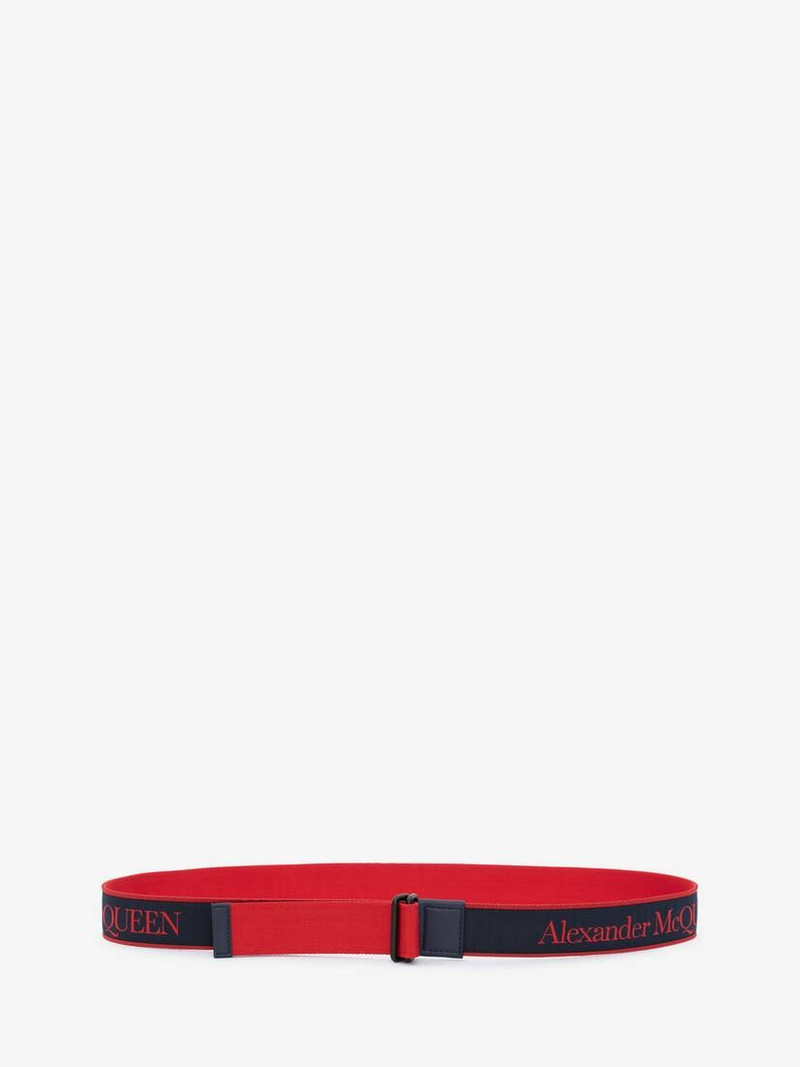 Selvedge Camera Belt in Lust Red 1
