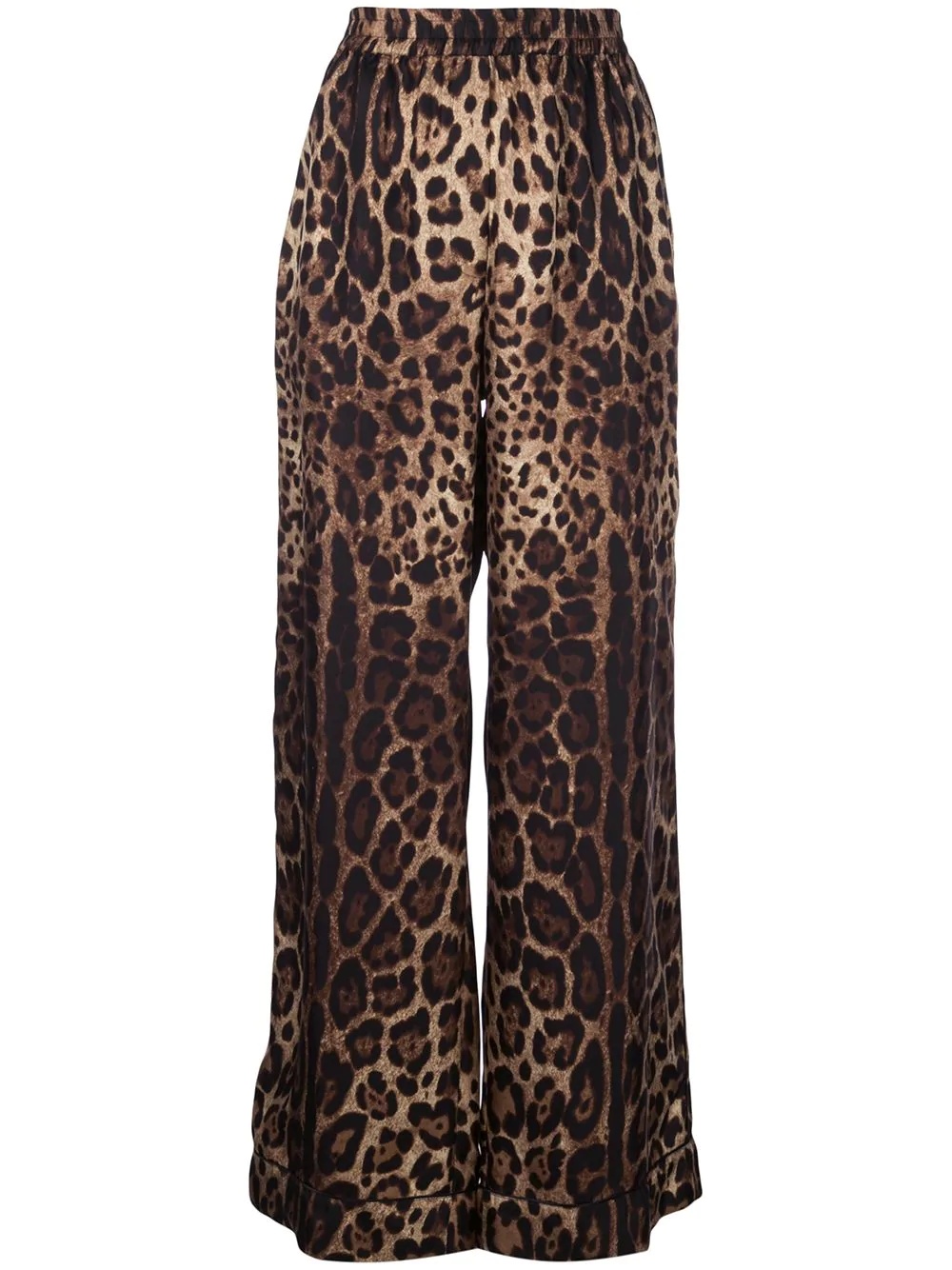 leopard print track trousers - 1