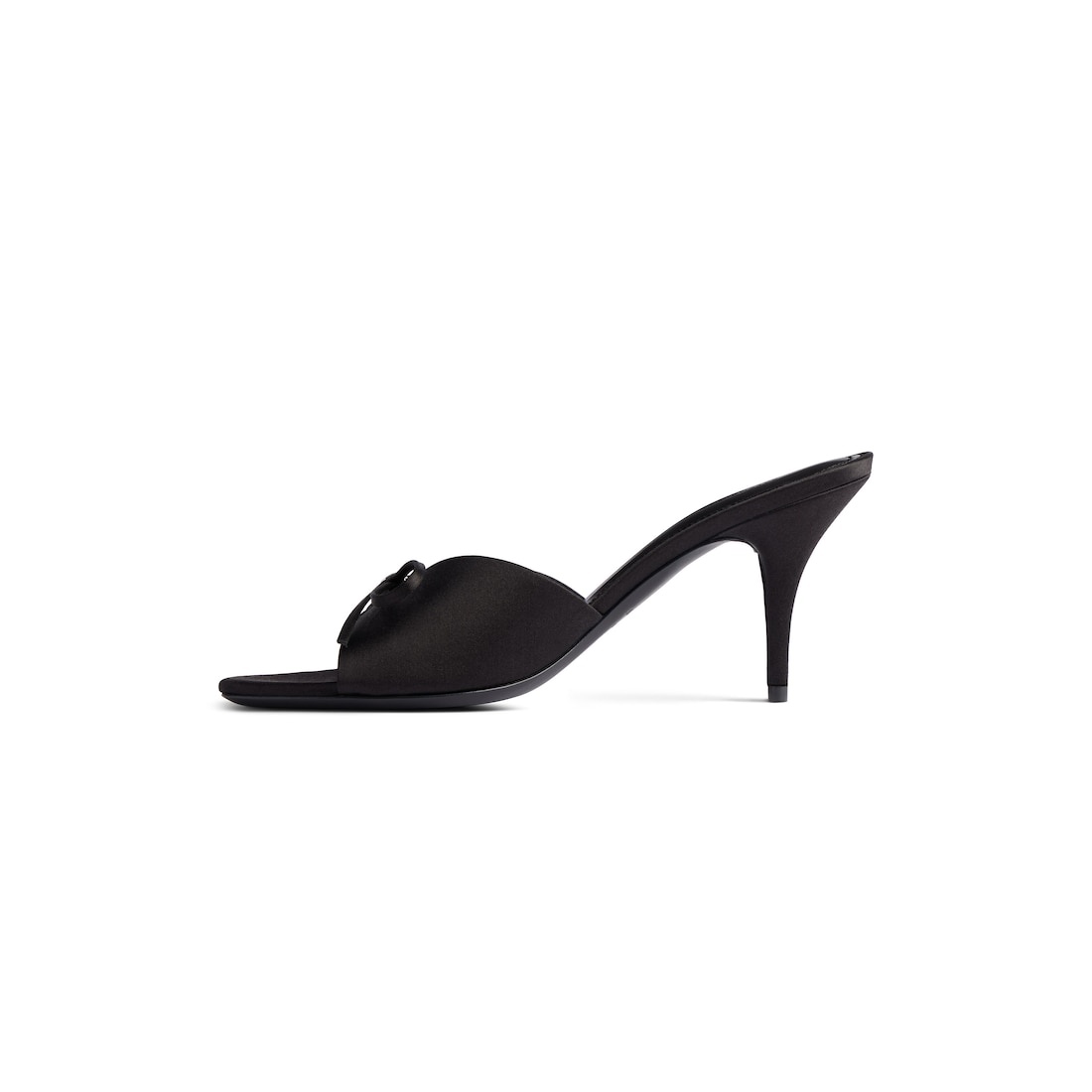Women's Knife Bow 80mm Sandal in Black/silver - 4