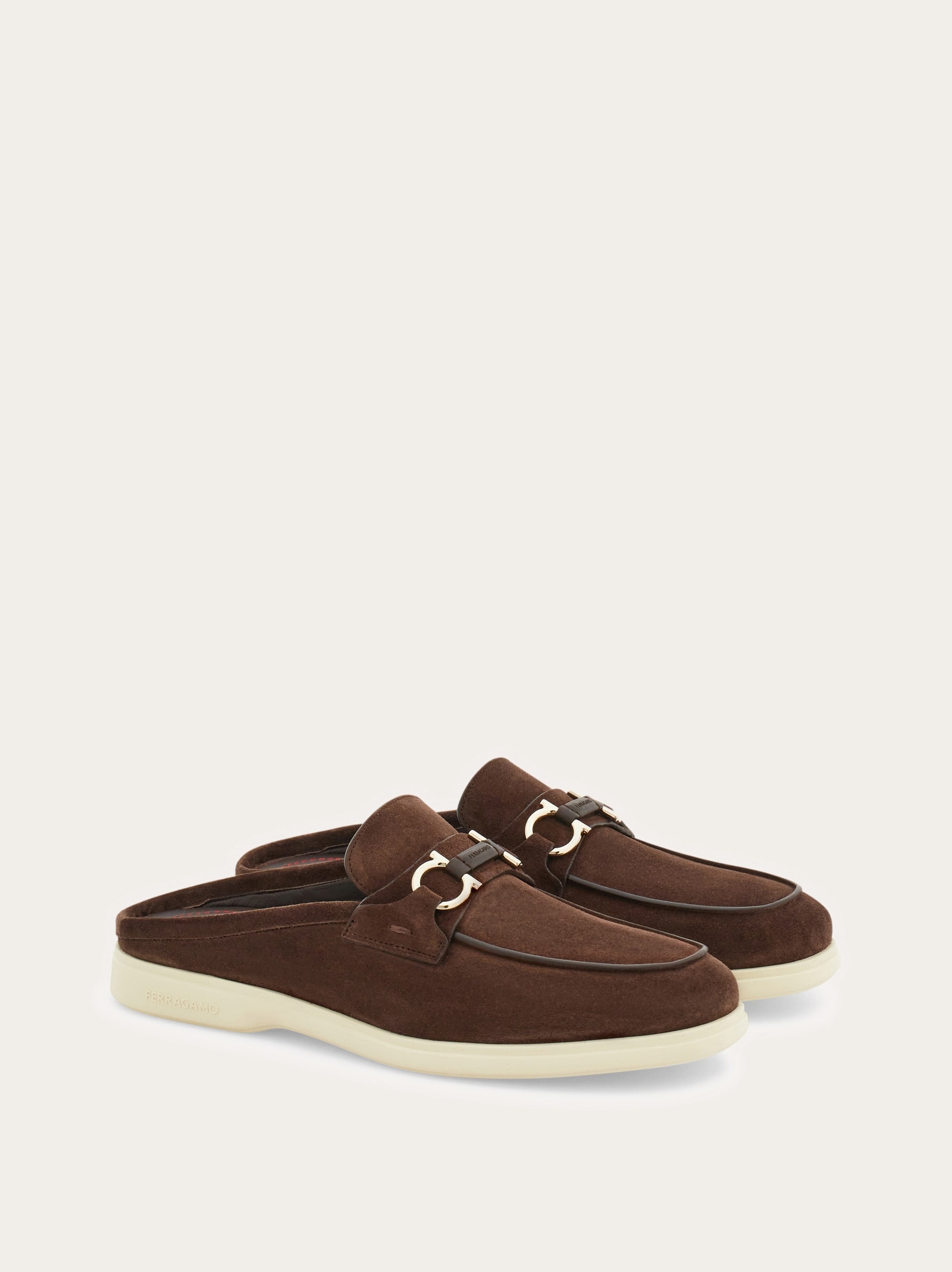 Gancini buckle loafer mule - 5