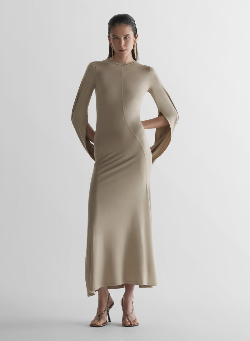 Cascade loop jersey dress 1