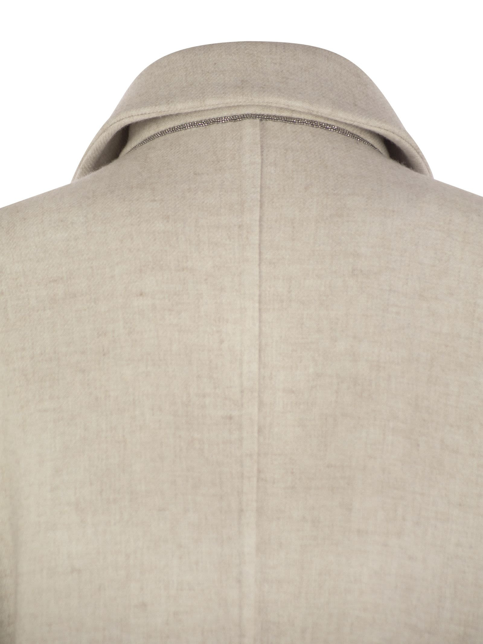 Brunello Cucinelli Women Double Knit Coat - 4