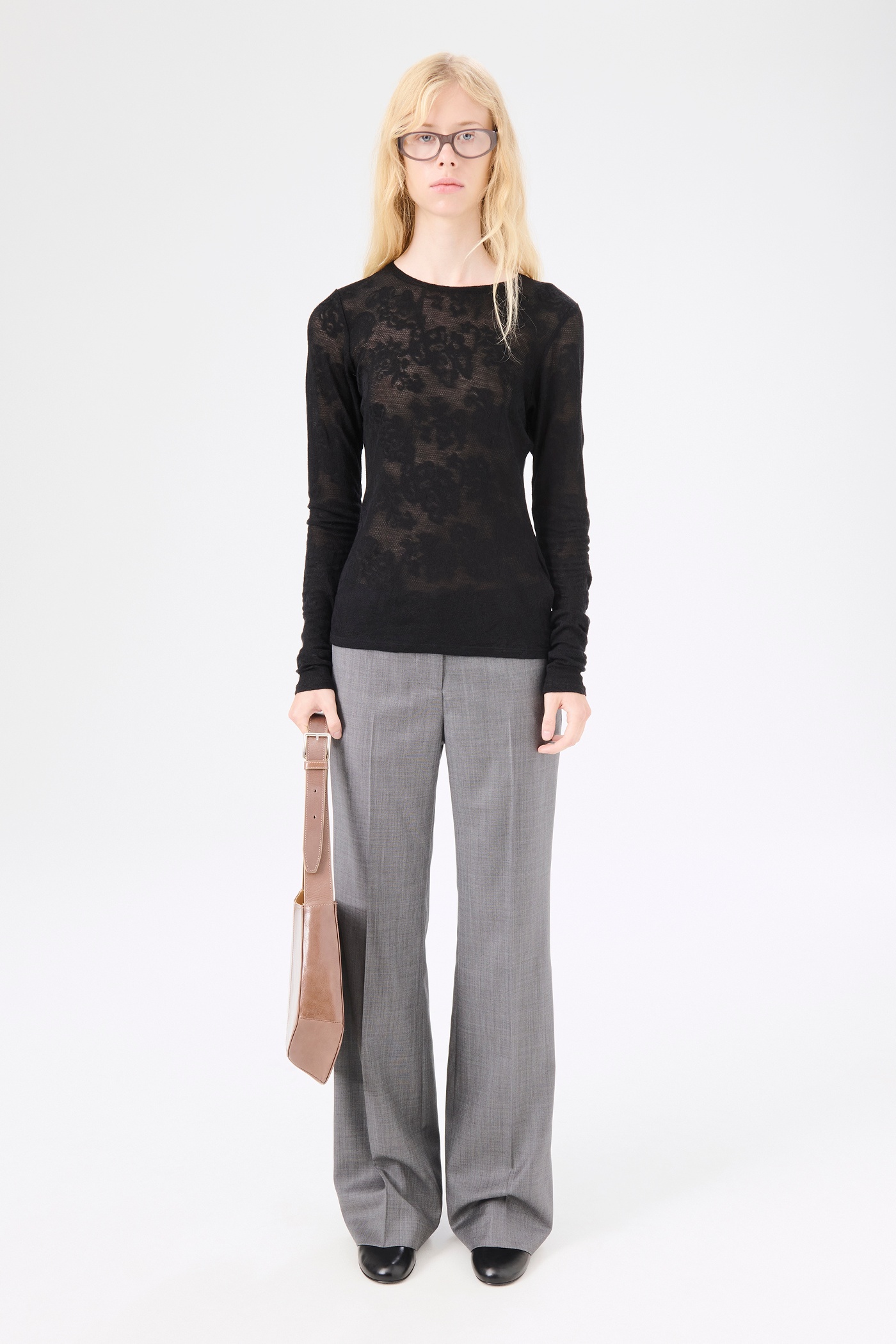 Super Slim Longsleeve Black Romantic Thermal Paisley - 1