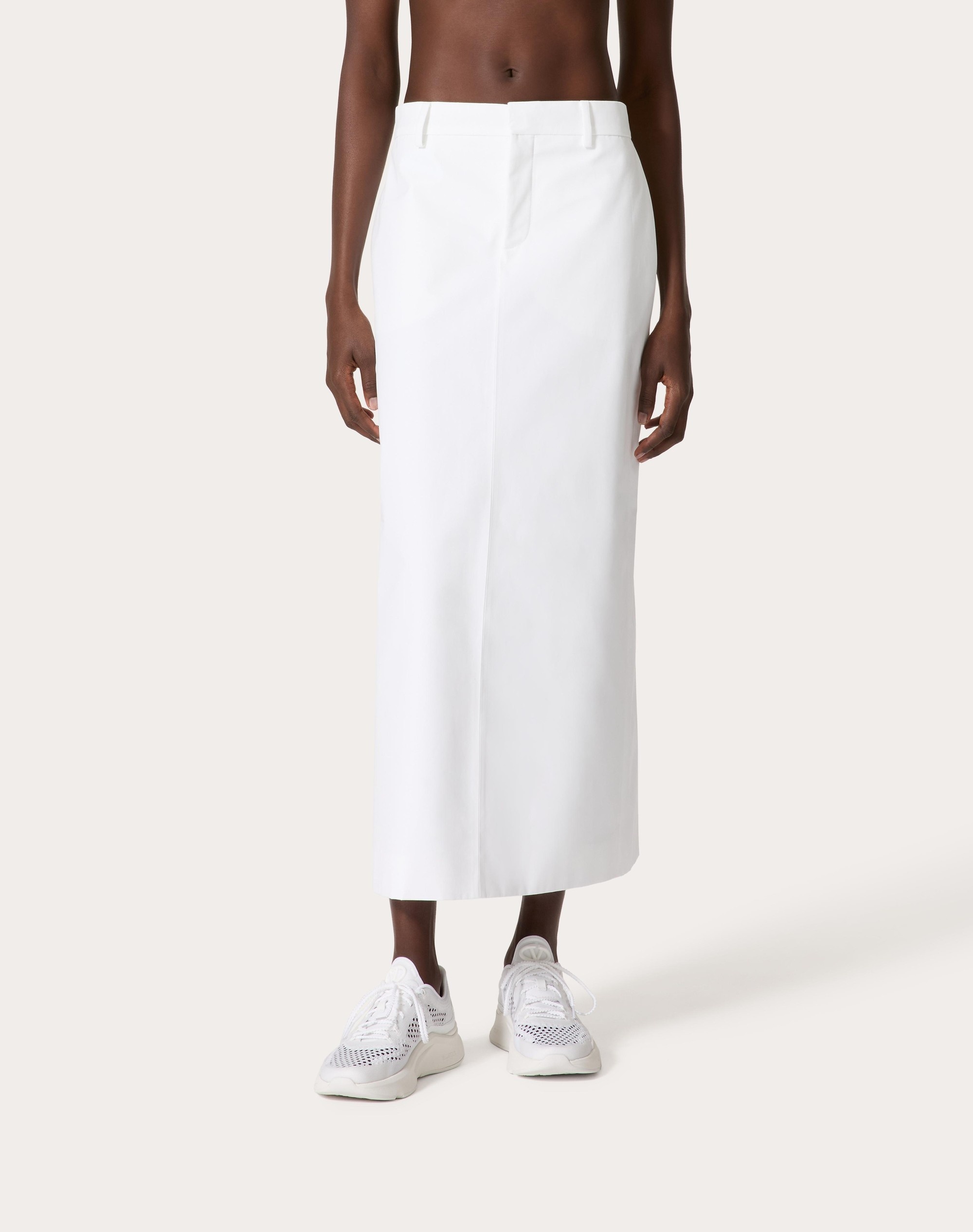 COMPACT POPLIN SKIRT - 3
