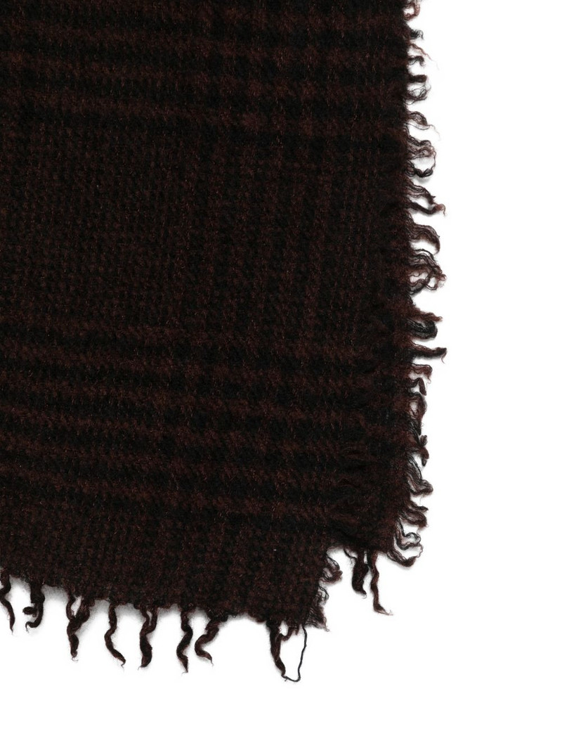 Faliero Sarti Principe check fringed scarf outlook