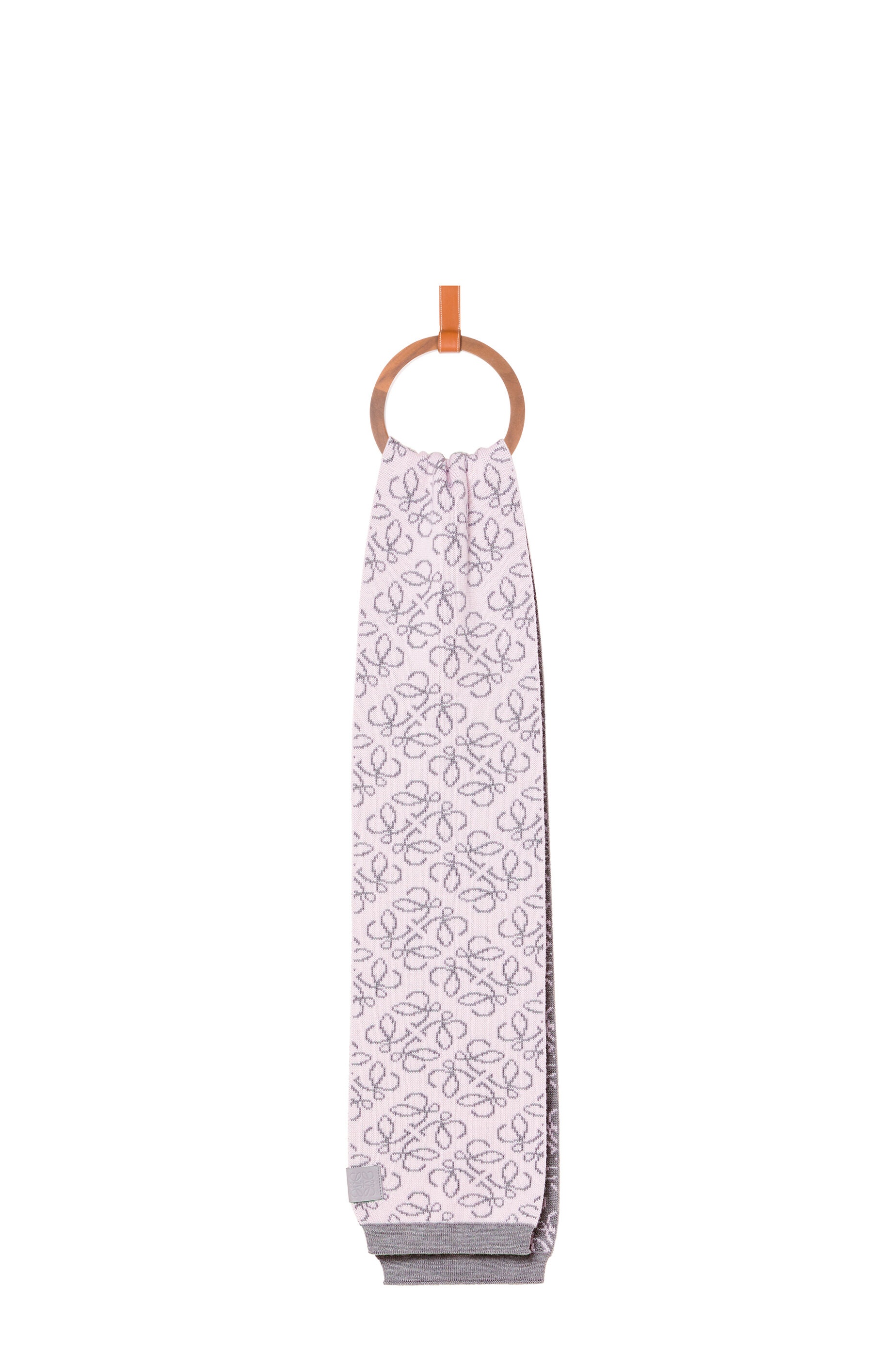 All-over Anagram scarf in wool - 2