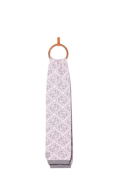 Loewe All-over Anagram scarf in wool outlook