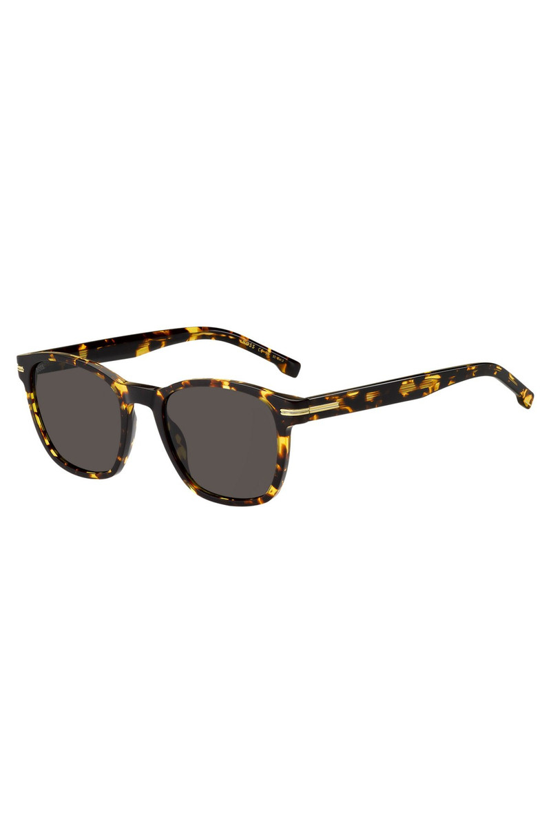 TORTOISESHELL-ACETATE SUNGLASSES WITH SIGNATURE HARDWARE 1