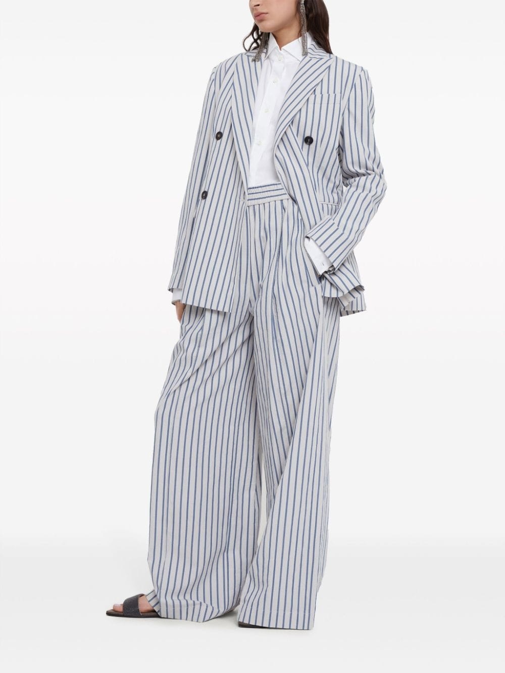 striped cotton suit - 2