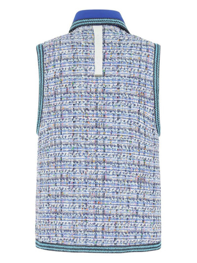 Khrisjoy sleeveless tweed oversize vest outlook