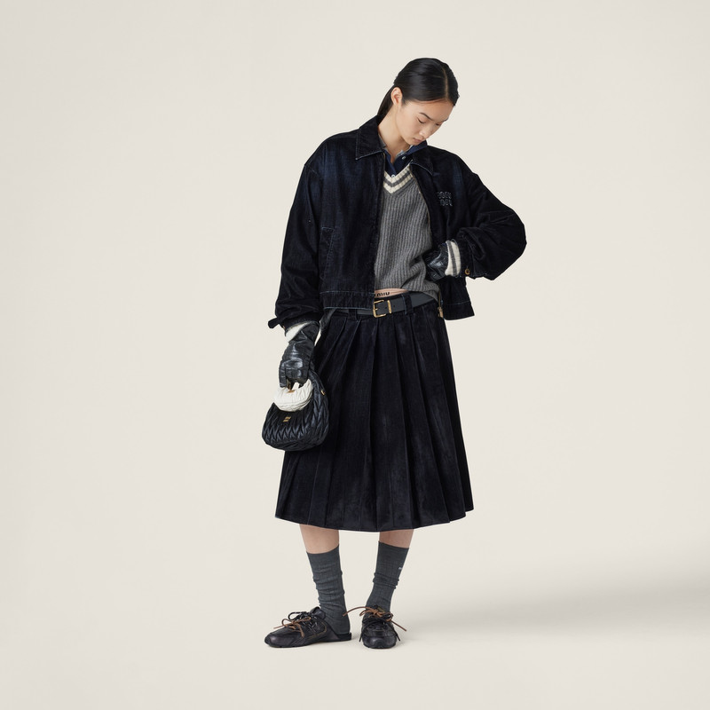 Miu Miu Wool and cashmere V-neck sweater outlook