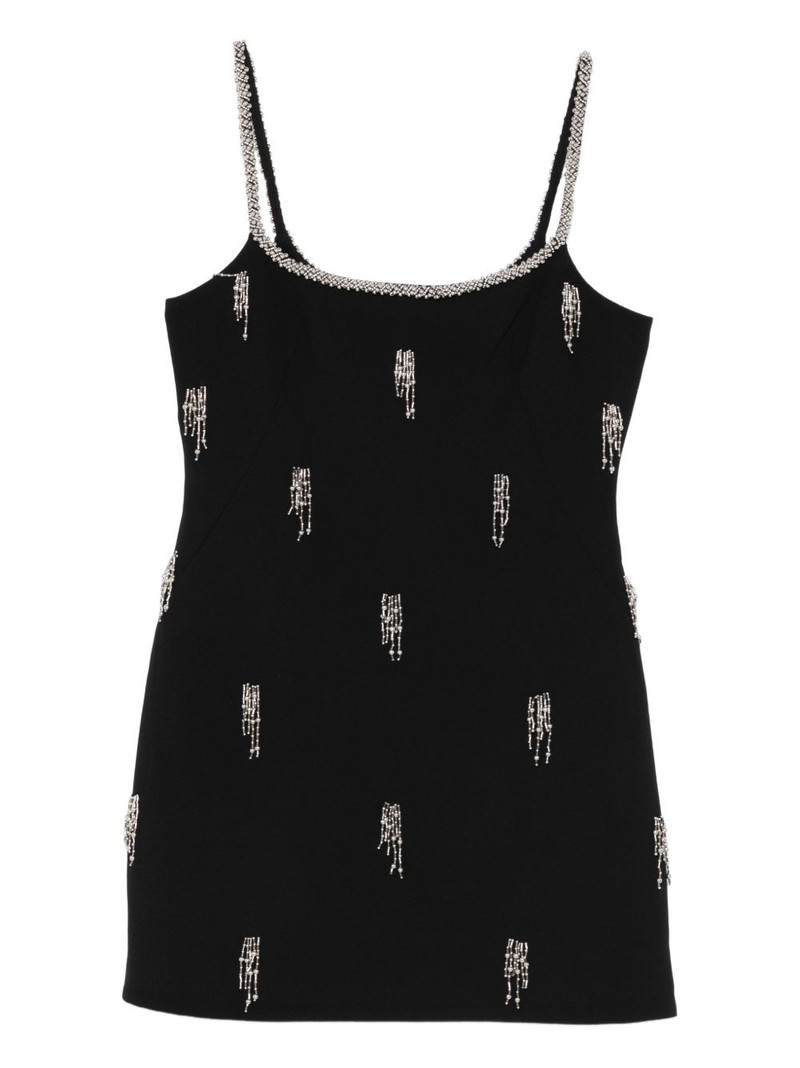 embellished-strap mini dress 1
