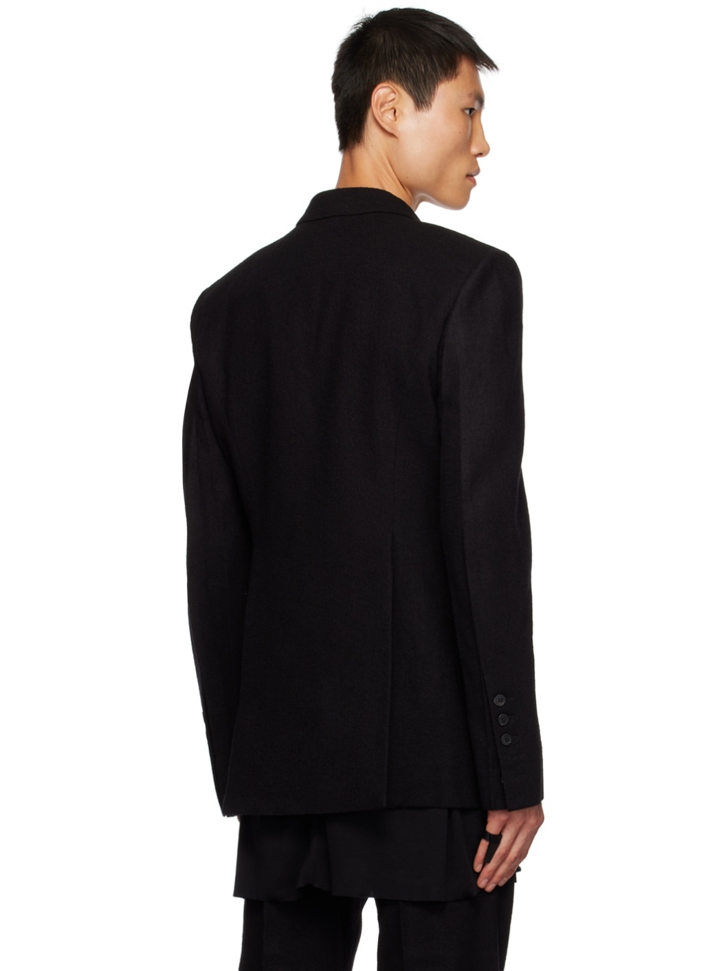 Black Soft Blazer - 3