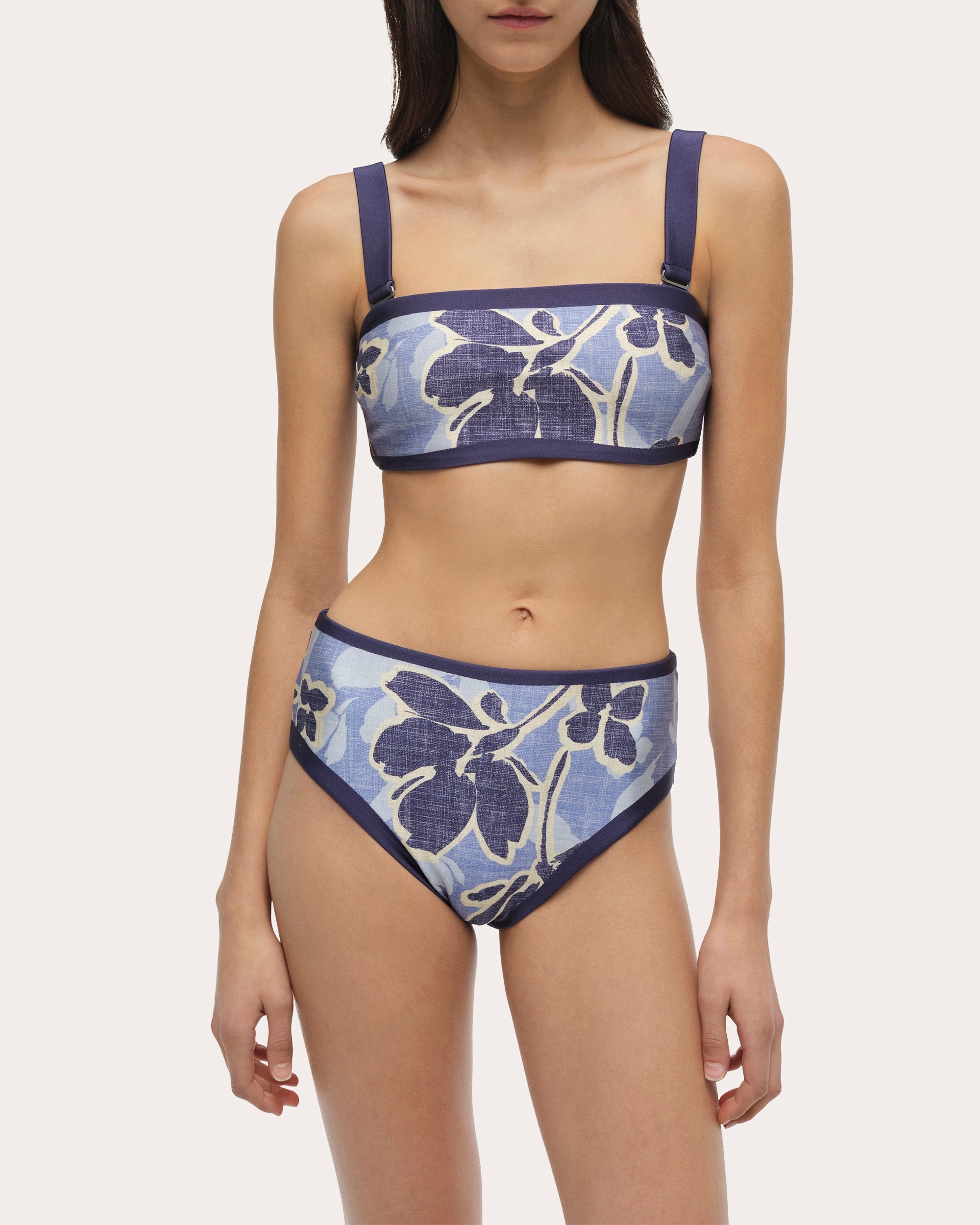 Luthea Floral Tube Bikini Top - 4