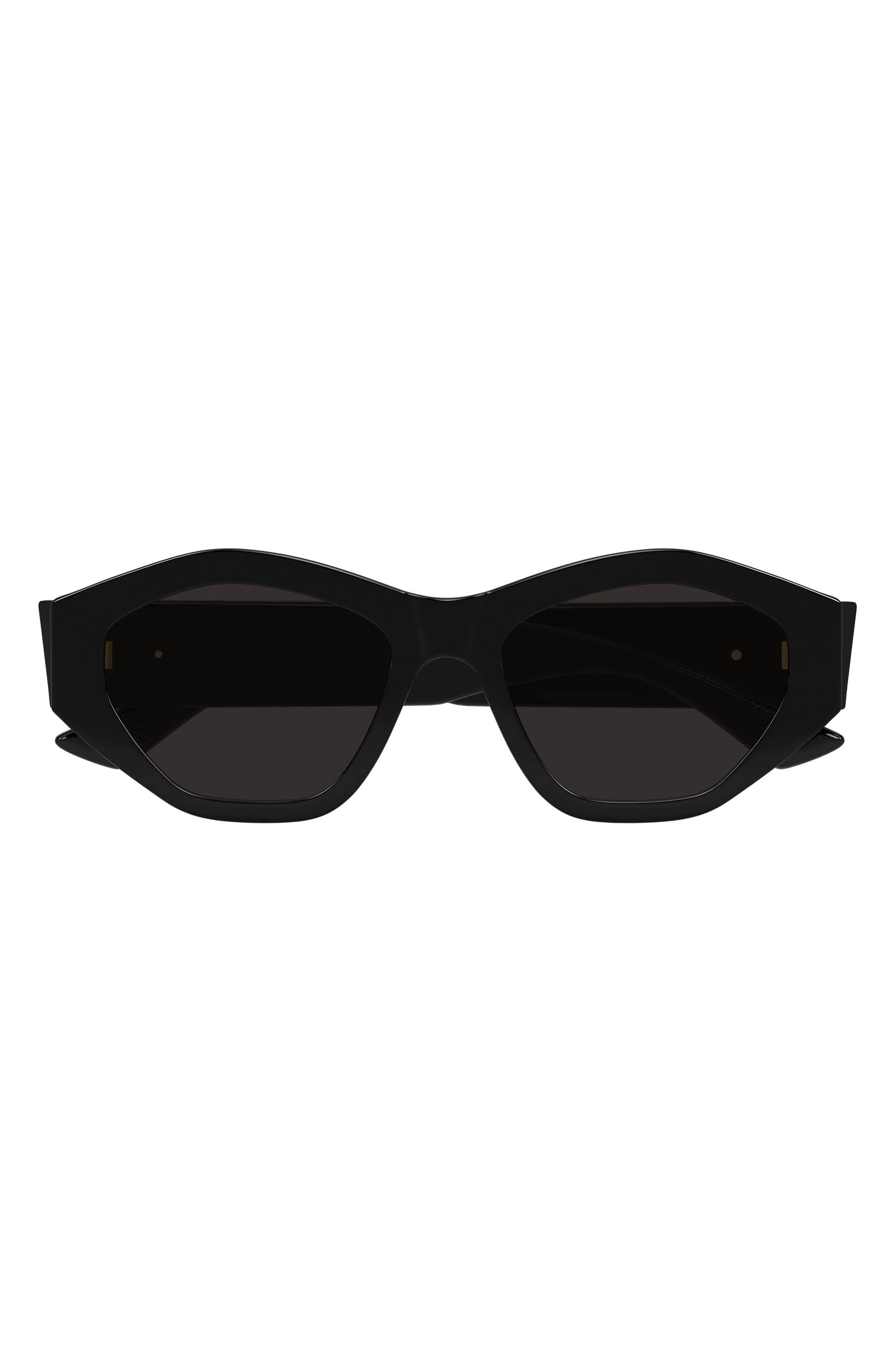 Bottega Veneta 53mm Geometric Sunglasses in Black at Nordstrom - 1